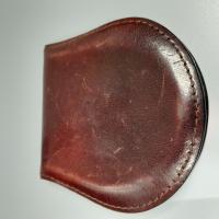 CS888/2024 PORTA MONETE IN PELLE MARRONE + 03,30 EURO